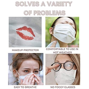 5 PCS Premium 3D Face Mask Bracket keeps Mask Away from Face - New and Improved Design is Lightweight and Breathable