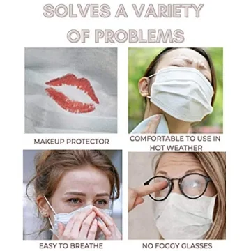 5 PCS Premium 3D Face Mask Bracket keeps Mask Away from Face - New and Improved Design is Lightweight and Breathable