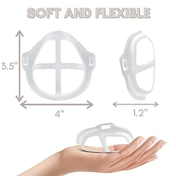 5 PCS Premium 3D Face Mask Bracket keeps Mask Away from Face - New and Improved Design is Lightweight and Breathable