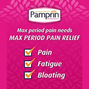 Pamprin Maximum Strength Menstrual Pain Relief Caplets
