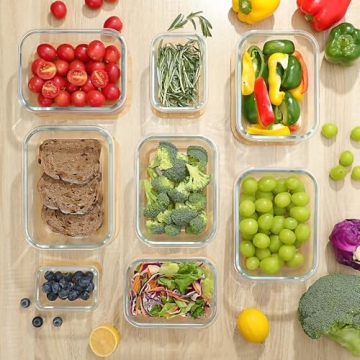 Eco-Friendly Urban Green Glass Containers with Bamboo Lids