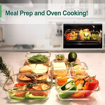 Eco-Friendly Urban Green Glass Containers with Bamboo Lids