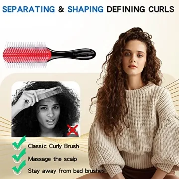 Curly Wet Dry Hair Brush for Effortless Styling and Detangling