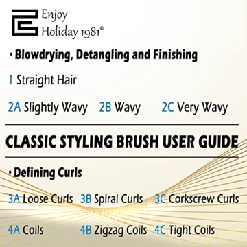 Curly Wet Dry Hair Brush for Effortless Styling and Detangling