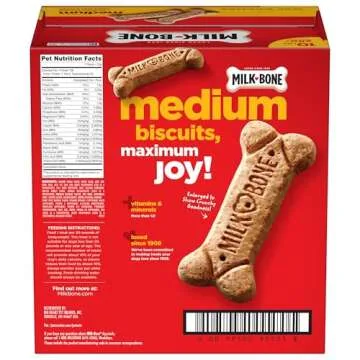 Milk-Bone Original Biscuits, Medium Dog Treats, 10 Pound Box