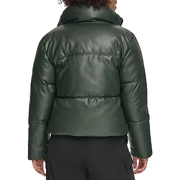 Levi's Vegan Leather Quilted Puffer Jacket for Women