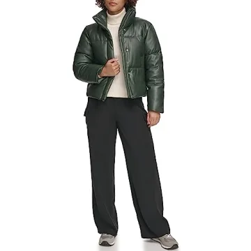 Levi's Vegan Leather Quilted Puffer Jacket for Women