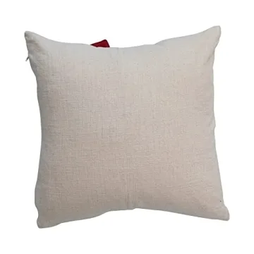Creative Co-Op 18' Square Hand-Woven Pillow with Bow
