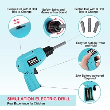 LOYO Kids Construction Toy Tool Set for Ages 3-7