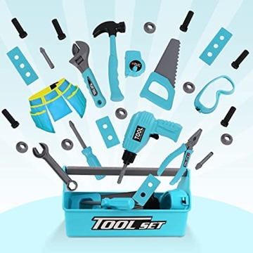 LOYO Kids Construction Toy Tool Set for Ages 3-7