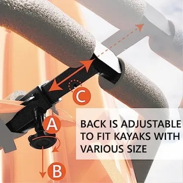 HYPERAX Iridium Kayak Rack for RV and SUV - Easy Install