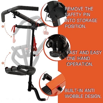 HYPERAX Iridium Kayak Rack for RV and SUV - Easy Install