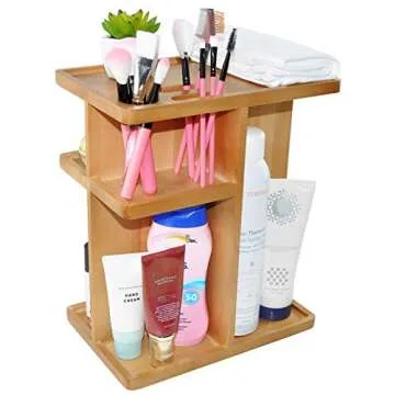 Spiretro 360 Degree Rotating Cosmetic Organizer for Effortless Storage