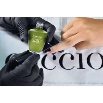 Cuccio Pro Brush-On Builder Gel With Calcium - LED And UV Self-Levelling Lightweight Formula - Soak-Off Gel Product With Strength Of Hard Gel - Chip-Resistant - Clear - 0.43 Oz Nail Polish