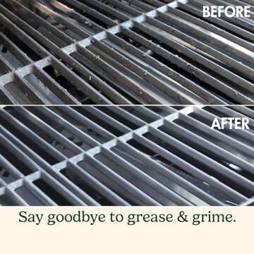 Cuisinart Stainless Steel 16.5" Long Handle Grill Cleaner Brush and Scraper for BBQ, Griddle, Grills, Cookout Tool, Outdoor Grill Brush