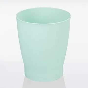 mDesign Elegant Mint Green Bathroom Trash Can for All Spaces