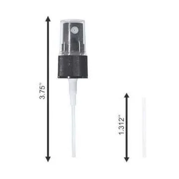 Holistic Oils Spray Tops for Essential Oil Bottles - 12 Essential Oil Spray Bottle Tops Oil Spray Tops Oil Mist Sprayer Replacement Pump Reusable Tops for 5 ml, 15 ml 20 ml Essential Oil Bottles