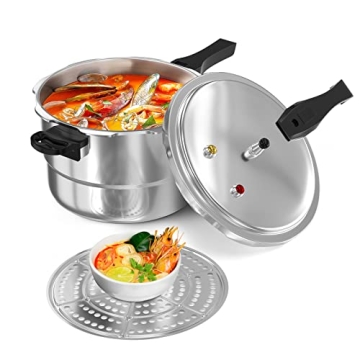 WantJoin 6Qt Aluminum Pressure Cooker: Safe, Durable & Versatile for All Stovetops
