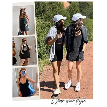 Athletic Sleeveless Mini Dress with Built-in Shorts