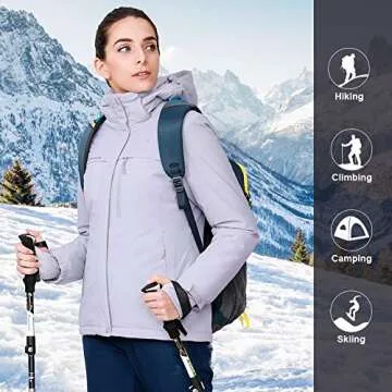 Stylish Women's Waterproof Ski Jacket for Winter Adventures
