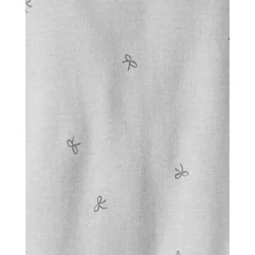 little planet by carter's Unisex Baby 2-Piece Pajamas Made with Organic Cotton, Bow, 6 Months