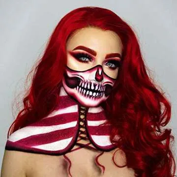 IMSTYLE Lace Front Wigs Long Wavy Synthetic Wig for Women Natural Hairline Mera Cosplay Party Halloween Heat Resistant Hair 26inch (Red #3100) (Red)