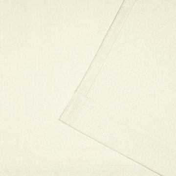 Loha Linen Grommet Curtain Panel Pair 54x96 Ivory