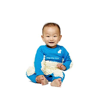 Cute Baby Mop Onesie, Funny Long Sleeve Romper, Perfect for a Crawling Baby