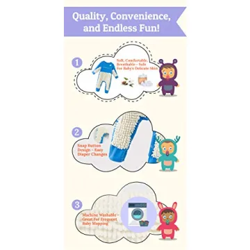 Cute Baby Mop Onesie for Crawlers and Pet Owners