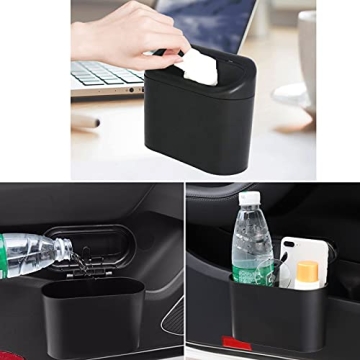 Car Trash Can Bin with Lid - Compact & Stylish Solution