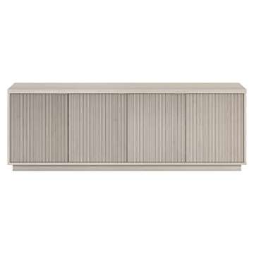 Henn&Hart Hanson TV Stand, 70" Wide, Alder White