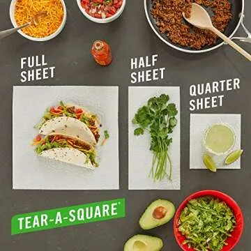 Brawny Tear-A-Square Paper Towels - Perfect for All Messes