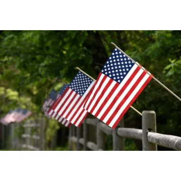 24 Pack American Stick Flags - Durable and Elegant