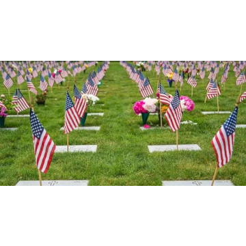 24 Pack American Stick Flags - Durable and Elegant