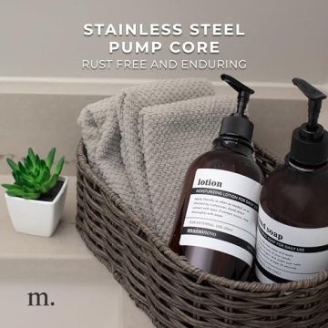 MaisoNovo Refillable Shampoo and Conditioner Bottles Set