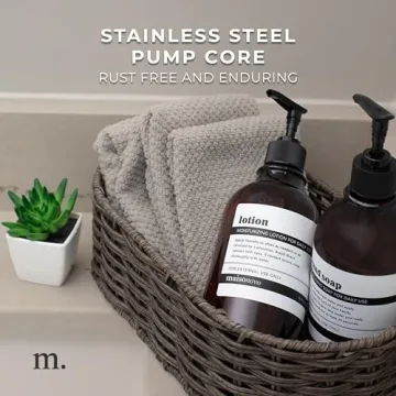 MaisoNovo Refillable Shampoo and Conditioner Bottles Set