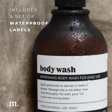 MaisoNovo Refillable Shampoo and Conditioner Bottles Set