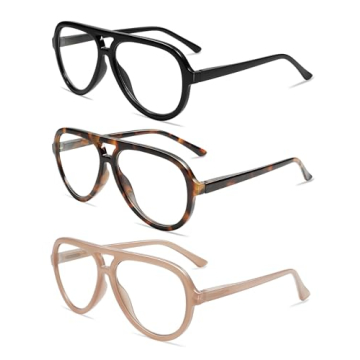 Stylish AMOMOMA Retro Aviator Reading Glasses in 3 Colors
