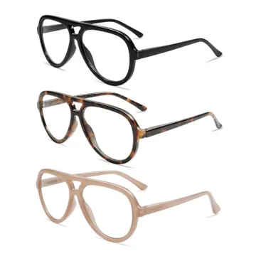 Stylish AMOMOMA Retro Aviator Reading Glasses in 3 Colors