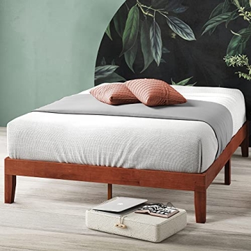 ZINUS Wen Wood Platform Bed Frame - Solid Wood Foundation with Easy Assembly, No Box Spring Needed, ...