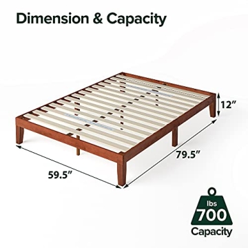ZINUS Wen Wood Platform Bed Frame with Easy Assembly