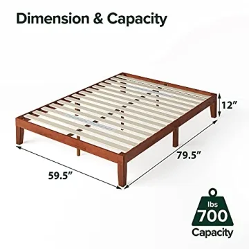 ZINUS Wen Wood Platform Bed Frame with Easy Assembly