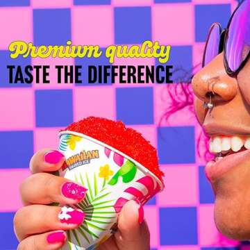 Hawaiian Shaved Ice Syrup - Delicious Tiger's Blood Flavor