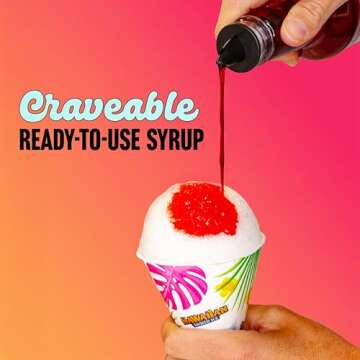 Hawaiian Shaved Ice Syrup - Delicious Tiger's Blood Flavor