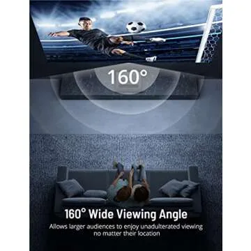 Projector Screen, Paris Rhône 100” 4K Ultra HD 16:9 Ambient Light Rejecting Fixed Frame ALR Projector Screen, Ceiling Light Rejecting Projection Screen for Ultra-Short Throw Projectors