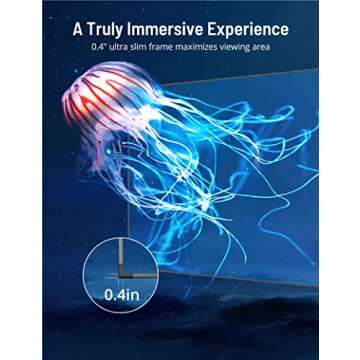 Projector Screen, Paris Rhône 100” 4K Ultra HD 16:9 Ambient Light Rejecting Fixed Frame ALR Projector Screen, Ceiling Light Rejecting Projection Screen for Ultra-Short Throw Projectors