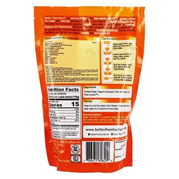 Better Than Rice. Certified Organic. Vegan, Gluten-Free, Non-GMO, Konjac Rice 14 Ounces (6 Pack)