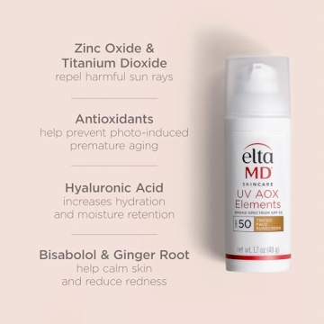 EltaMD Tinted Mineral Face Sunscreen Lotion SPF 50