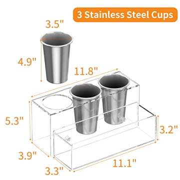 NIUBEE Hair Tool Organizer: Clear Acrylic Holder for Hair Tools & Accessories