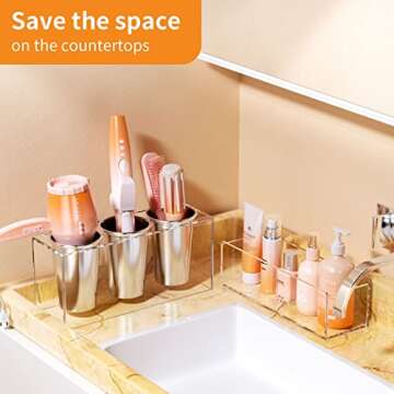 NIUBEE Hair Tool Organizer: Clear and Compact Storage Solution